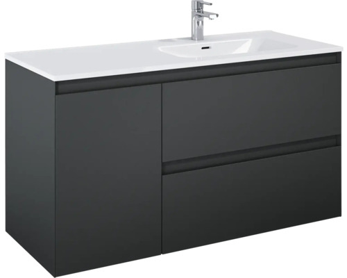 Meuble sous lavabo Jungborn DECEM lxhxp 120x63.5x45.8 cm anthracite mat