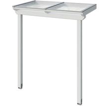 Weisses Carport mit Polycarbonat-Dach
