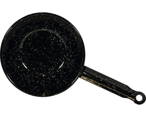 Casserole en émail noir avec poignée