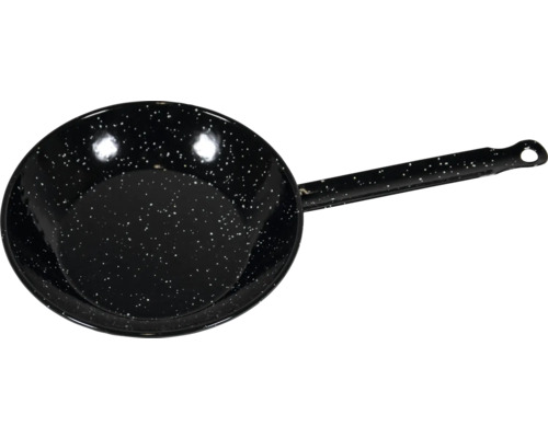 Poêle à frire en acier avec manche