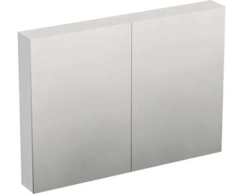 Armoire de toilette Jungborn TRENTA lxhxp 100x72x14.4 cm blanc mat Armoire de toilette à deux portes