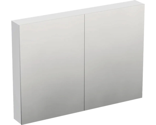 Spiegelschrank Jungborn TRENTA BxHxT 100x72x14.4 cm 3D-Streifen-Struktur weiss