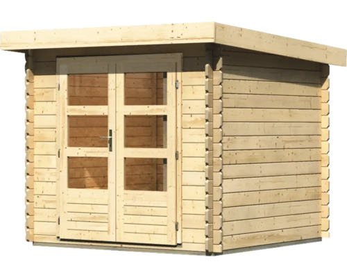 Abri de jardin en bois avec porte double