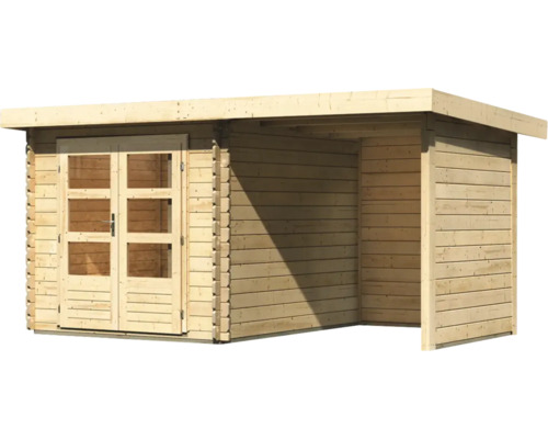Abri de jardin en bois avec porte double