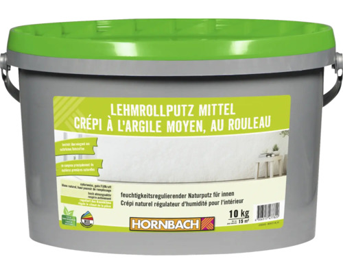 Crépi au rouleau à base d'argile moyen HORNBACH à faire mélanger dans le coloris souhaité-0