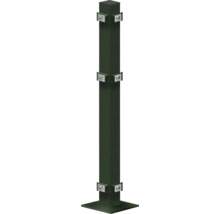 Poteau métallique avec supports