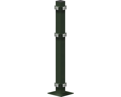 Poteau métallique avec supports