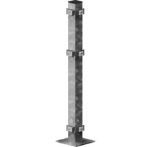Poteau de clôture métallique avec supports