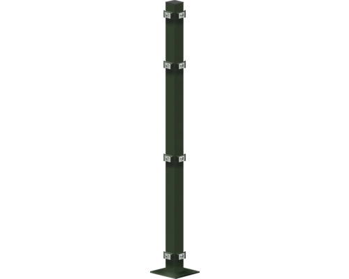 Poteau de clôture avec supports