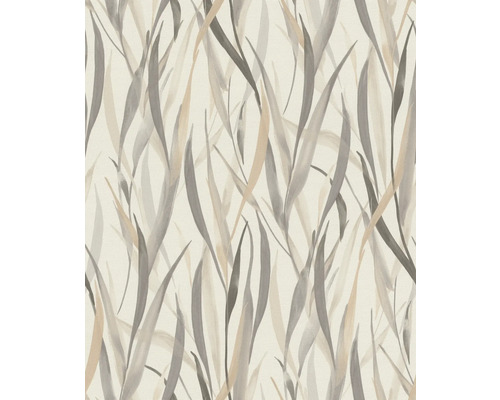 Papier peint intissé 330205 Paraiso feuilles beige Papier peint avec motif d''herbes