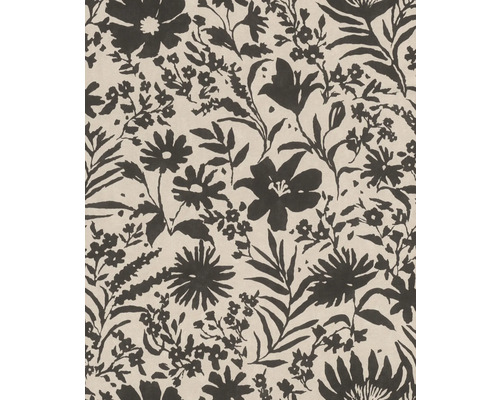 Vliestapete 330434 Paraiso Blumen schwarz