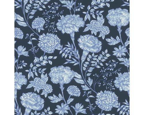 Papier peint intissé 865004 Symphony fleurs bleu