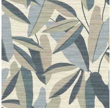 Papier peint à motif de feuilles