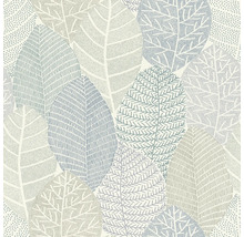 Papier peint avec motif de feuilles