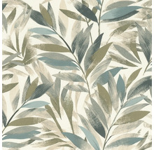 Papier peint avec motif de feuilles pour la décoration murale