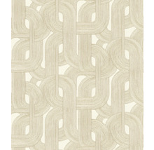 Papier peint avec motif géométrique de lignes courbes qui se chevauchent