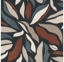 Papier peint à motif de feuilles abstraites