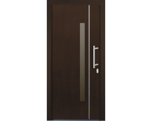 Porte d''entrée avec poignée et ouverture de lumière
