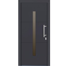 Haustür mit Glaseinsatz und Griff