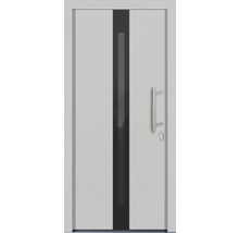 Porte d''entrée moderne avec insert en verre et poignée