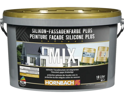 Peinture de façade au silicone Plus HORNBACH à faire mélanger dans le coloris souhaité