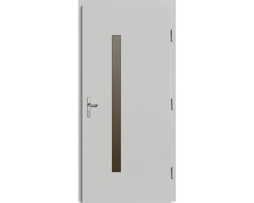 Porte intérieure avec insert en verre et poignée de porte