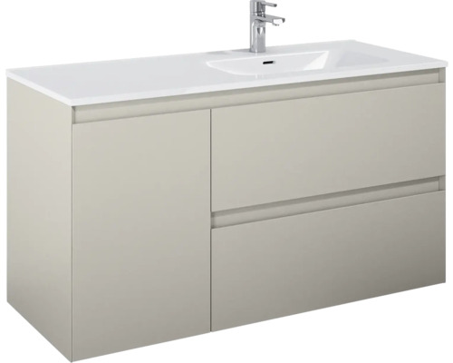 Meuble sous lavabo Jungborn DECEM lxhxp 120x63.5x45.8 cm fume mat