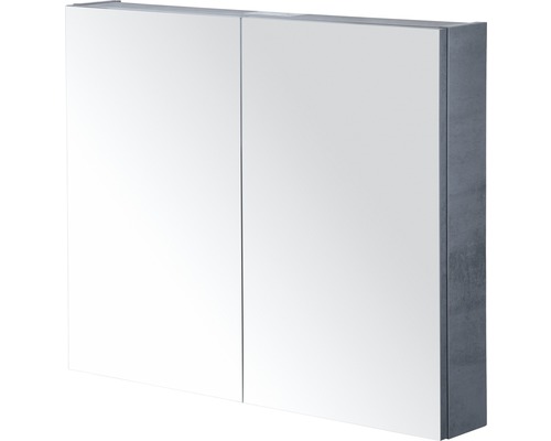 Spiegelschrank sanox BxHxT 80x65x13 cm beton anthrazit