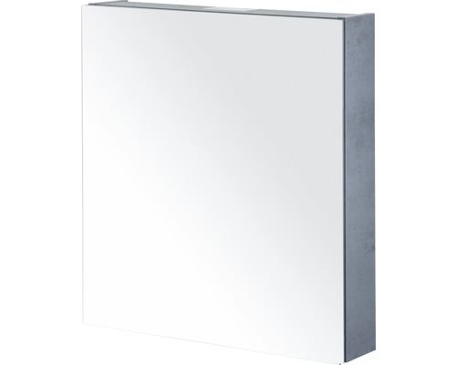 Spiegelschrank sanox BxHxT 60x65x13 cm beton anthrazit
