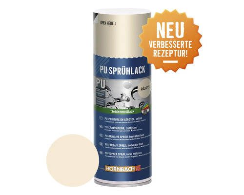 HORNBACH PU-Sprühlack RAL1015 Hellelfenbein seidenmatt 400 ml