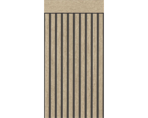 Holzpaneel mit vertikalen Lamellen für Wandverkleidung