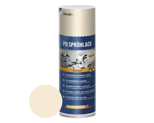 Peinture aérosol PU RAL1015 ivoire clair brillant 400ml - nouvelle formule