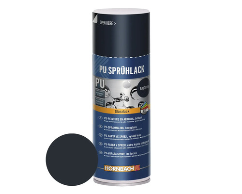 Peinture aérosol PU RAL7016 anthracite brillant 400ml - nouvelle formule