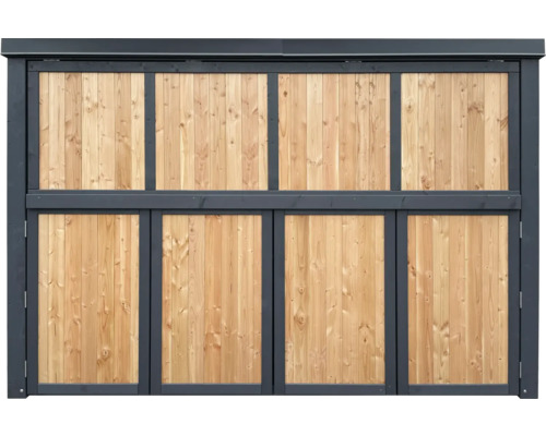 Clôture en bois avec cadre