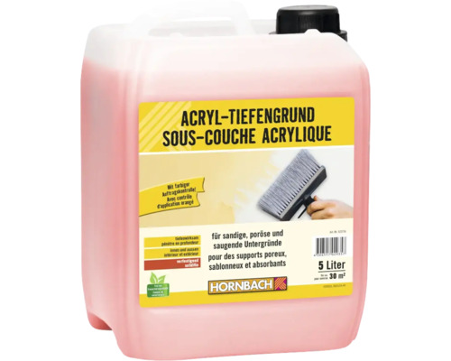 Sous-couche HORNBACH primaire acrylique sans conservateur 5 l