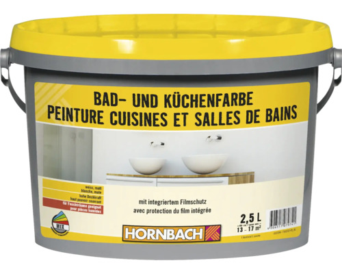 Peinture pour cuisine et salle de bains HORNBACH à faire mélanger dans le coloris souhaité