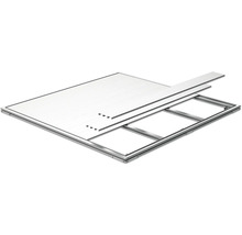 Cadre en aluminium avec panneaux pour la construction d''abris de jardin