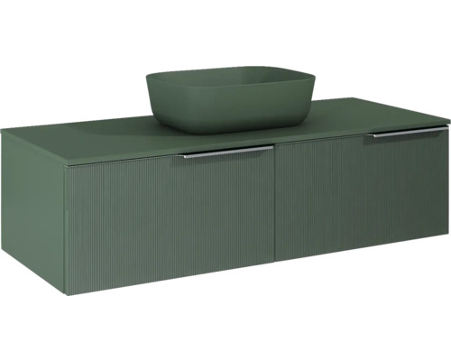 Meuble bas Jungborn NONUS lxhxp 120x31.8x45.3 cm forest vert mat