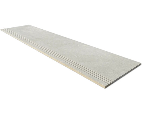 Carrelage pour marches en grès cérame fin MIRAVA NARVIK white lxLxe 30x120x0.85 cm