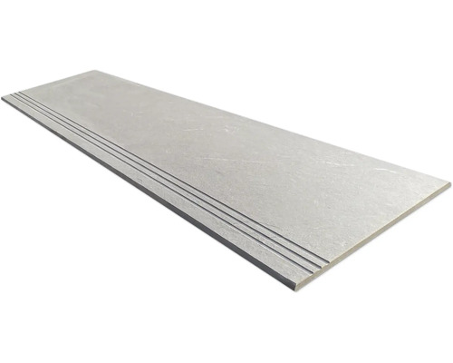 Carrelage pour marches en grès cérame fin MIRAVA NARVIK sand lxLxe 30x120x0.85 cm