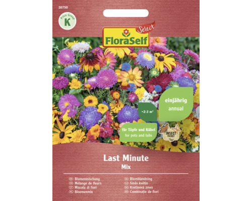 Blumenmischung Last Minute FloraSelf Select samenfestes Saatgut Blumensamen FloraSelf Blumensamenmischung Last Minute Mix für circa zwei bis drei Quadratmeter