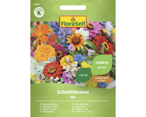 Mélange de fleurs fleurs coupées FloraSelf graines fixées graines de fleurs Sachet de graines mélange de fleurs coupées de FloraSelf