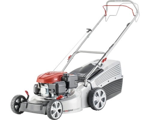 Tondeuse à essence avec bac de ramassage