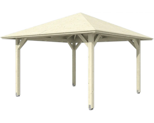 Pavillon de jardin en bois avec toit carré