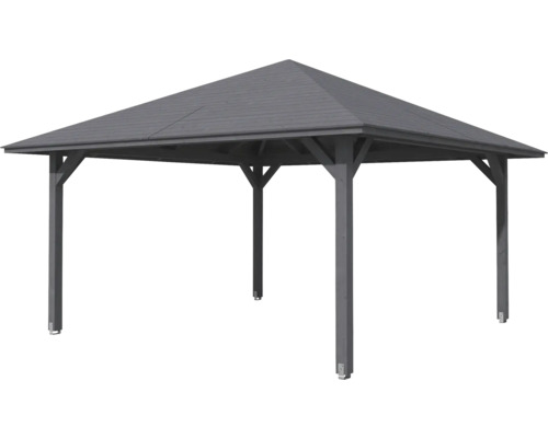 Holzpavillon mit quadratischem Dach für den Garten