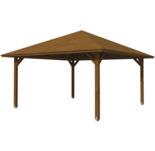 Pavillon de jardin en bois avec toit carré