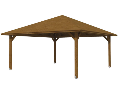 Holzpavillon mit quadratischer Form