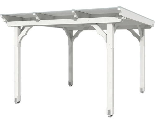 Pavillon en bois blanc avec toit