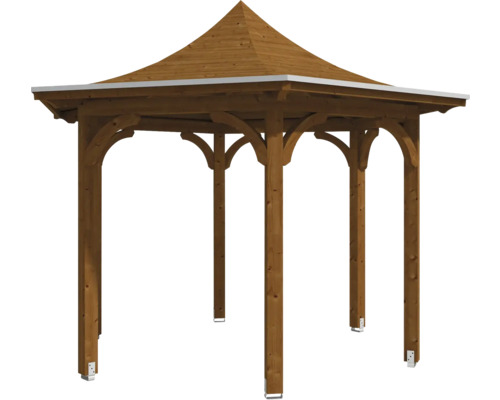 Holzpavillon mit rechteckigem Dach