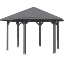 Pavillon de jardin en bois avec toit hexagonal